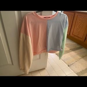 Color Block Pastel Long Sleeve